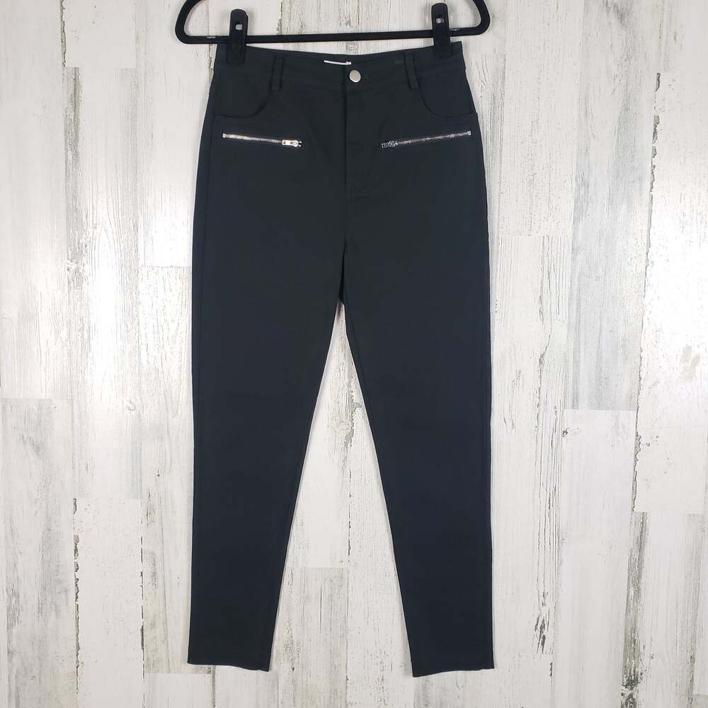 NWT Le Lis Stretchy Skinny Heavy Twill Moto Zipper Pants Women's